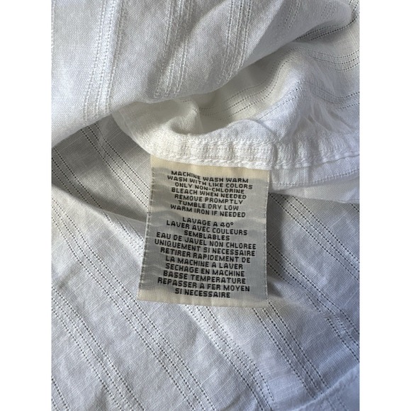 Denim & Supply Ralph Lauren Shirt Mens XL Solid White Short Sleeve Button Up - Picture 5 of 8